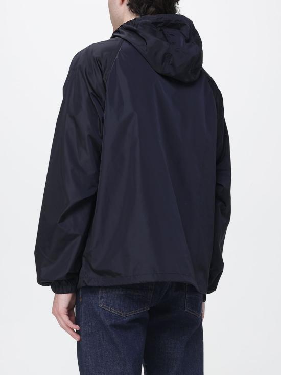 26FW 버버리 체크 테이프 나일론 후드 자켓 8120370 Navy - BURBERRY