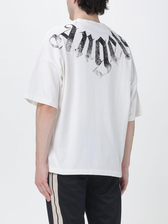 26FW 팜앤젤스 반팔 티셔츠 PAMBAA03F26JR01 OFF White - PALM ANGELS