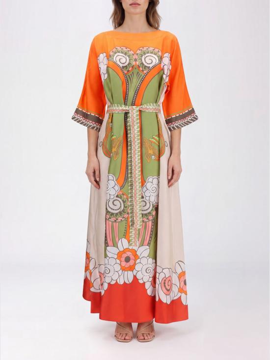 26FW 라 더블제이 롱 원피스 DRE0574SIL001AMB03 GR02 Green