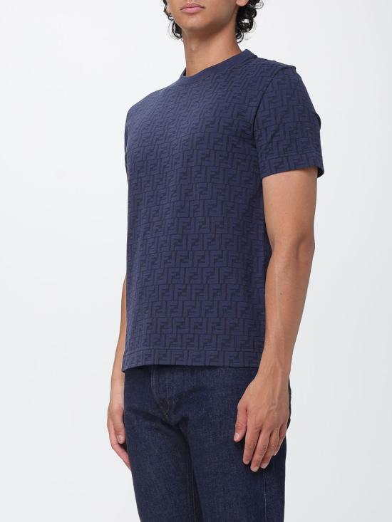 26FW 펜디 반팔 티셔츠 FY0936AUR1 F0QA2 Blue - FENDI