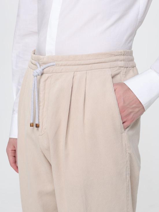 26FW 브루넬로 쿠치넬리 트레이닝/조거 팬츠 M279NE1710 C6337 Beige - BRUNELLO CUCINELLI