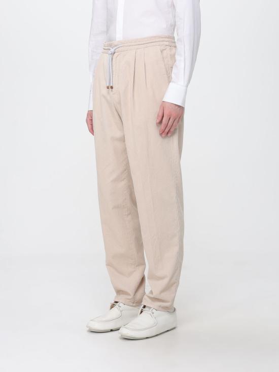 26FW 브루넬로 쿠치넬리 트레이닝/조거 팬츠 M279NE1710 C6337 Beige - BRUNELLO CUCINELLI