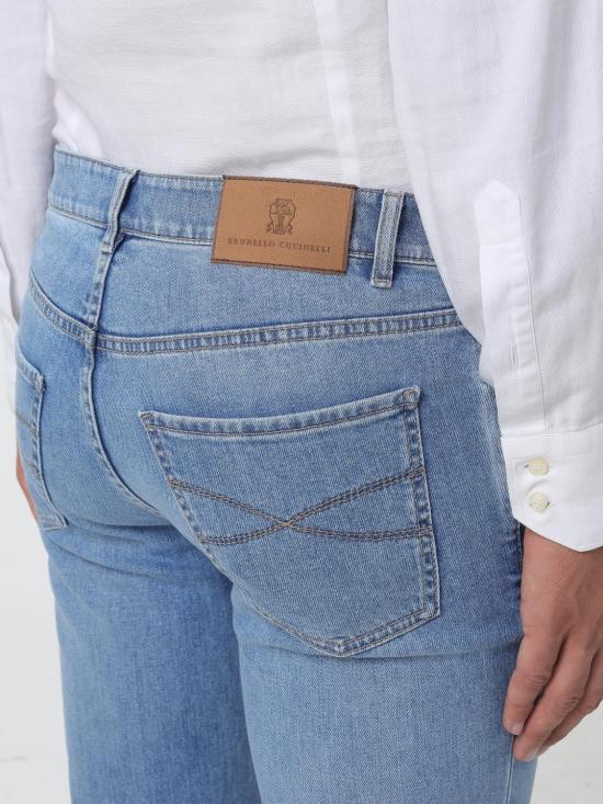 26FW 브루넬로 쿠치넬리 라이트웨이트 데님 팬츠 M283PD3210 C1470 Gnawed Blue - BRUNELLO CUCINELLI