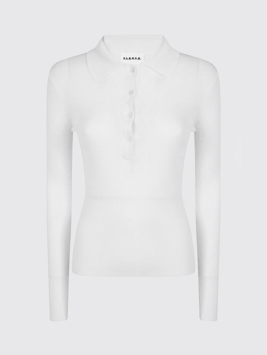 26FW 파로쉬 폴로 티셔츠 D540508LONG 002 White - PAROSH
