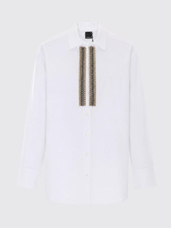 26FW 핑코 셔츠 104708A3HR Z04 White - PINKO