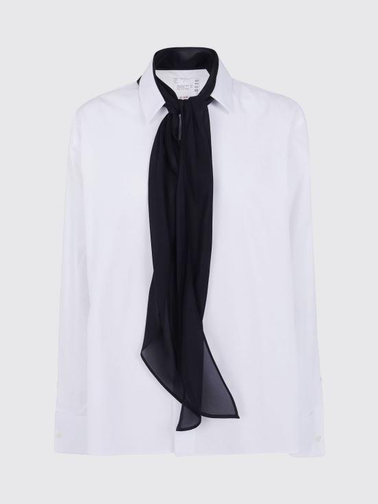 26FW 사카이 셔츠 2608616 151 White - SACAI