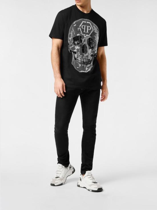 25FW 필립 플레인 반팔 티셔츠 FAECMTK8440PJY002N 02 Black - PHILIPP PLEIN