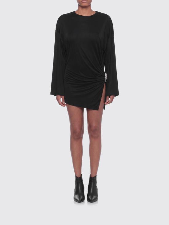 26FW 디 아티코 숏 원피스 261WCA00453VVV107AA 100 Black