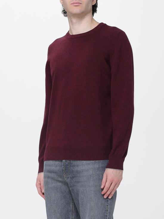 26FW 브루넬로 쿠치넬리 캐시미어 니트 M2200100 CNU36 Burgundy - BRUNELLO CUCINELLI