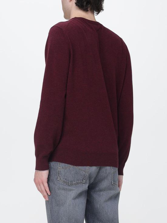 26FW 브루넬로 쿠치넬리 캐시미어 니트 M2200100 CNU36 Burgundy - BRUNELLO CUCINELLI