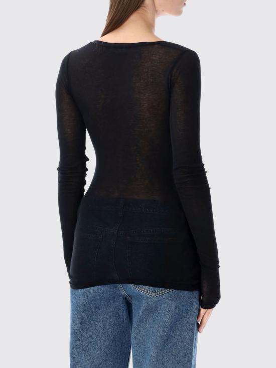 26SS 아메리칸 빈티지 긴팔 티셔츠 MAS04 NOIR Black - AMERICAN VINTAGE