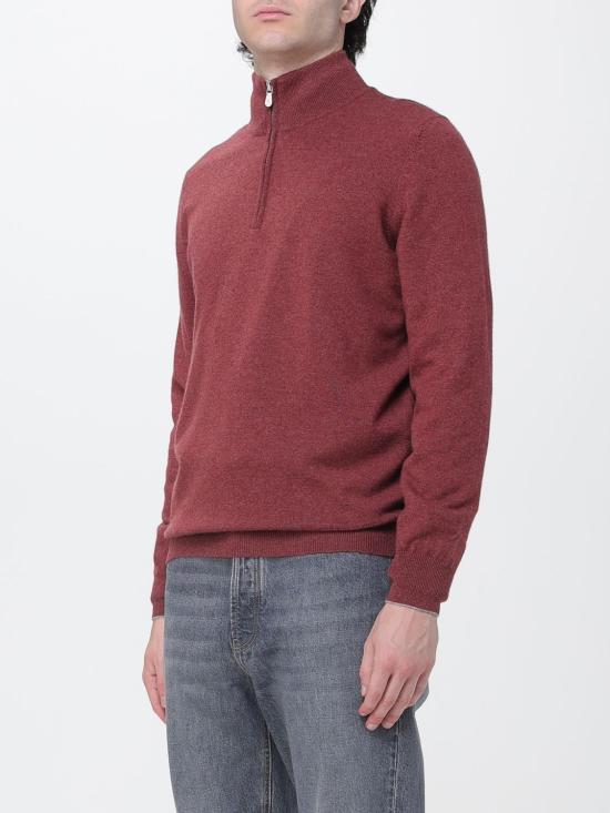 26FW 브루넬로 쿠치넬리 캐시미어 집업 니트 M2200124 CSY25 Red - BRUNELLO CUCINELLI