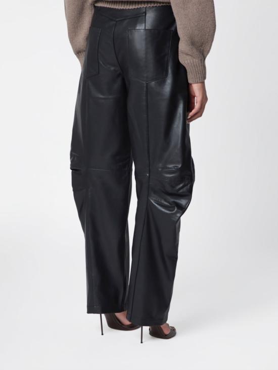 26FW 로테이트 가죽 팬츠 116170100 100 Black - ROTATE