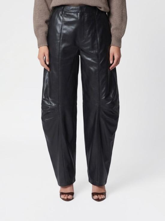 26FW 로테이트 가죽 팬츠 116170100 100 Black