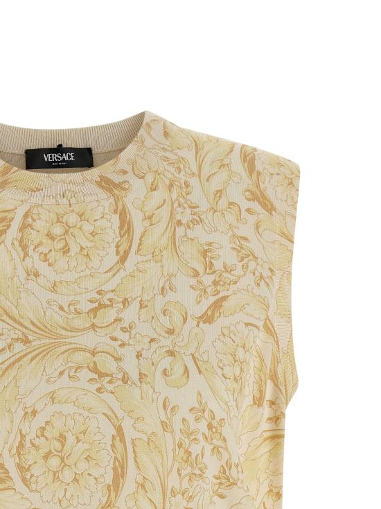 26SS 베르사체 민소매 티셔츠 VE328900BM YELLOW - VERSACE