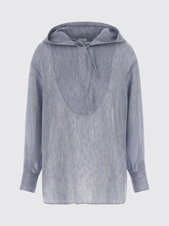 26SS 브루넬로 쿠치넬리 블라우스 MH745RH209 C001 Blue - BRUNELLO CUCINELLI