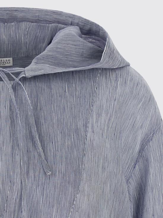 26SS 브루넬로 쿠치넬리 블라우스 MH745RH209 C001 Blue - BRUNELLO CUCINELLI