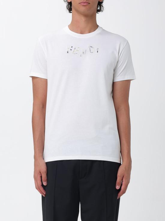 26FW 펜디 반팔 티셔츠 FY1319AUOB F0H0G White