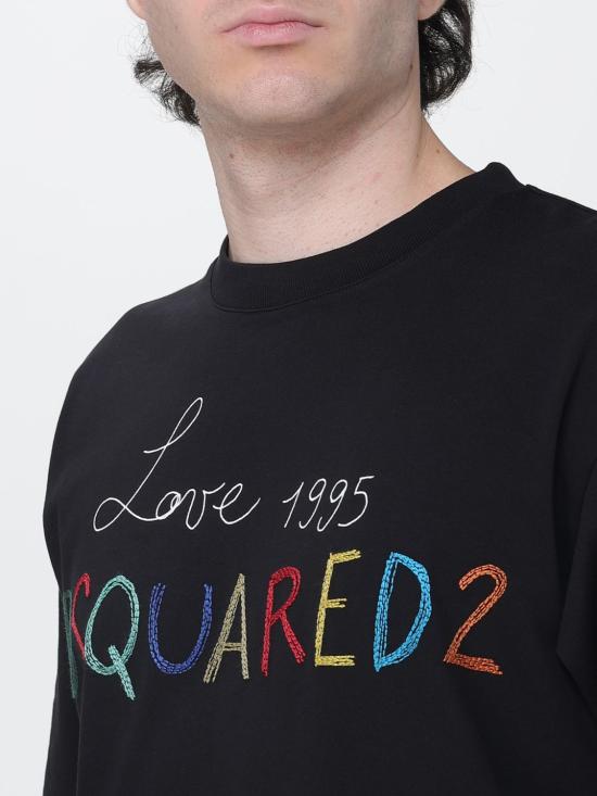 26FW 디스퀘어드2 반팔 티셔츠 S74GD1590D20033 900 Black - DSQUARED2