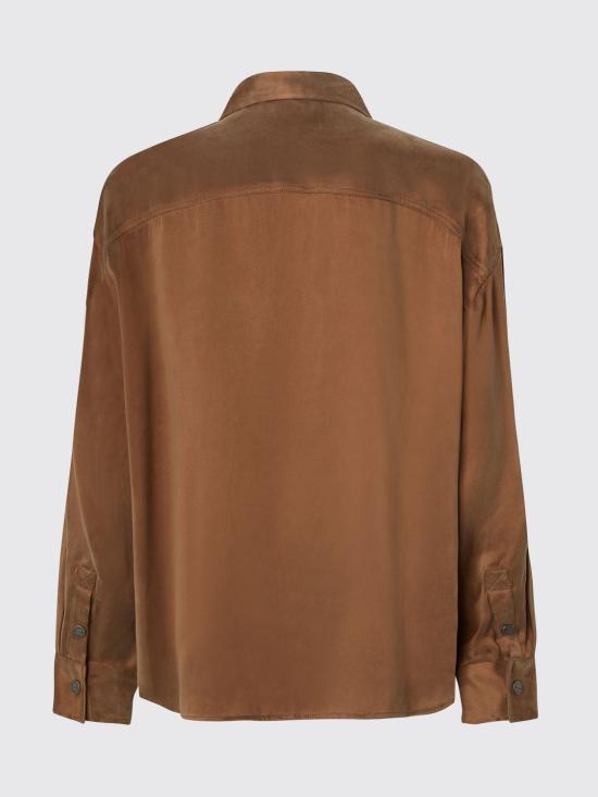 26FW 핑코 셔츠 107169A3F8 M10 Brown - PINKO
