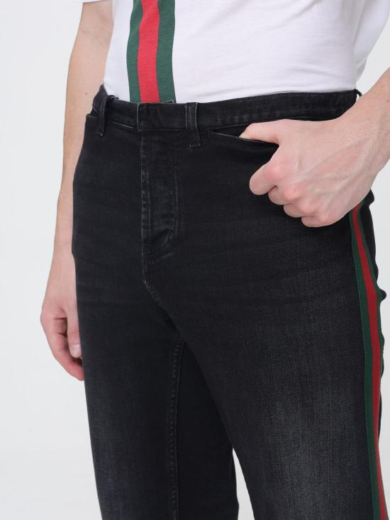 26FW 구찌 데님 팬츠 875555XDDID 1000 Black - GUCCI