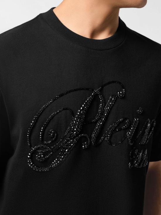 25FW 필립 플레인 반팔 티셔츠 FAECMTK8411PJY002N 02 Black - PHILIPP PLEIN