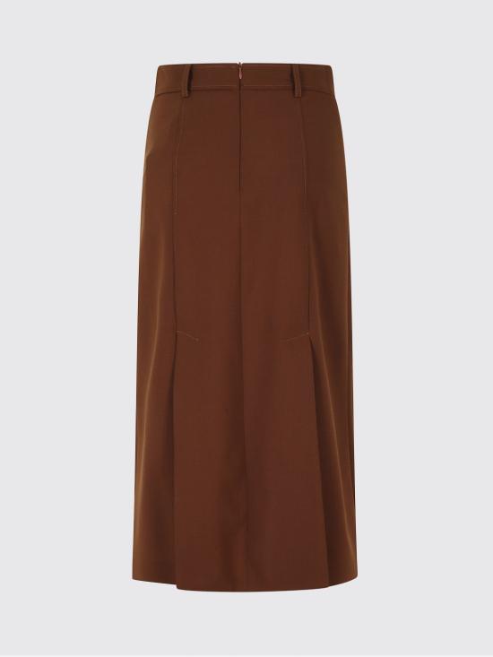 26FW 세미쿠튀르 롱 스커트 Y6WI29 V13 Brown - SEMI-COUTURE