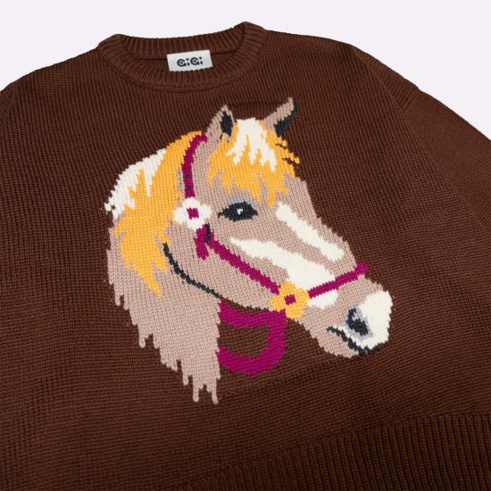  지지 니트웨어 스웨터 Gigi 니트웨어 슈발 인타르시아 - GIGI KNITWEAR