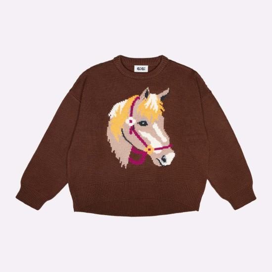  지지 니트웨어 스웨터 Gigi 니트웨어 슈발 인타르시아 - GIGI KNITWEAR