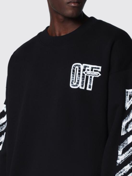 26FW 오프화이트 긴팔 티셔츠 OMBA054F26FLE007 0001 Black - OFF WHITE