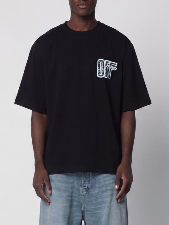 26FW 오프화이트 반팔 티셔츠 OMAA120F26JER00Y 0001 Black