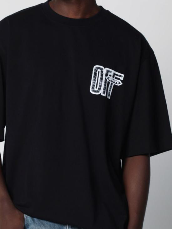 26FW 오프화이트 반팔 티셔츠 OMAA120F26JER00Y 0001 Black - OFF WHITE