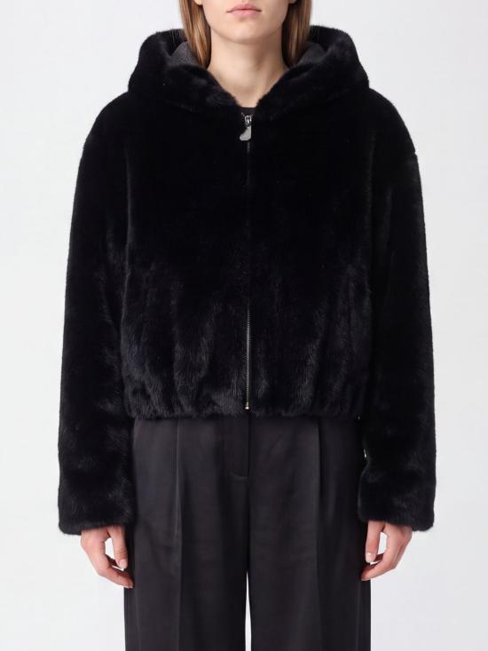 26FW 핑코 무스탕 107053A3E9 Z99 Black