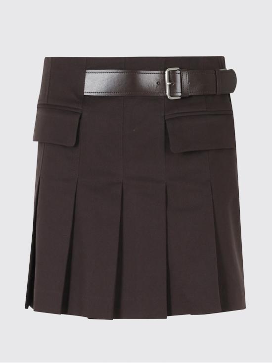 26FW 세미쿠튀르 스커트 Y6WO14 W40 Brown - SEMI-COUTURE