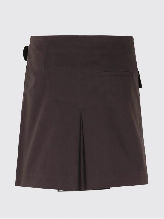 26FW 세미쿠튀르 스커트 Y6WO14 W40 Brown - SEMI-COUTURE