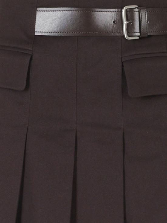 26FW 세미쿠튀르 스커트 Y6WO14 W40 Brown - SEMI-COUTURE