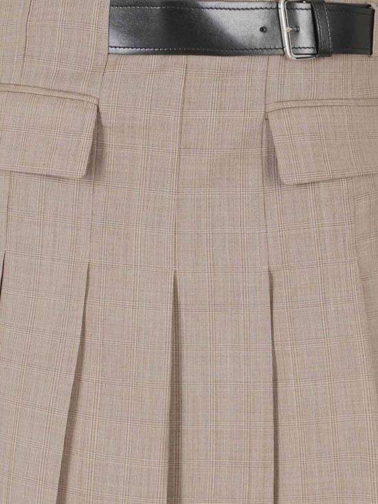 26FW 세미쿠튀르 스커트 Y6WM12 62CHK Brown - SEMI-COUTURE
