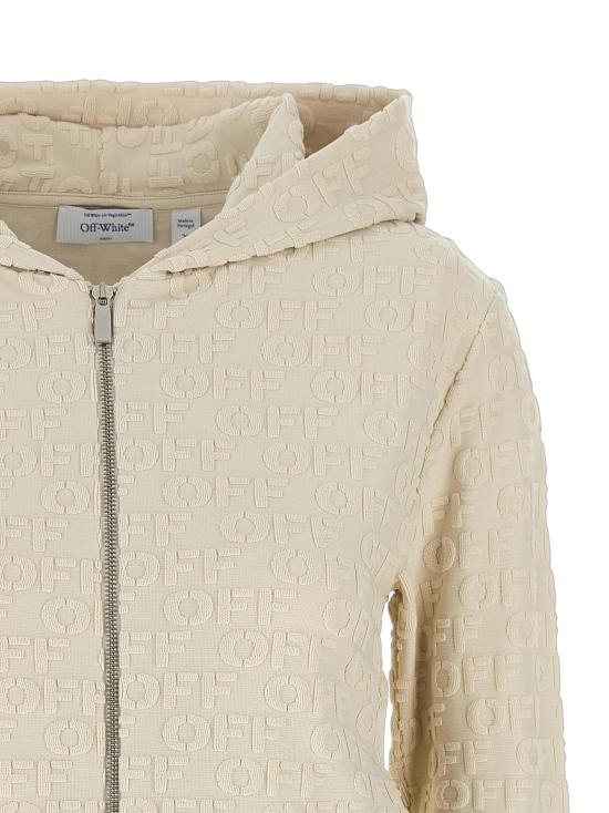 26FW 오프화이트 후드 티셔츠 OF337357BM BEIGE - OFF WHITE