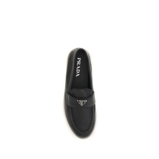 26FW 프라다 로퍼 PR2DG124FG001013F0632BB BLACK - PRADA
