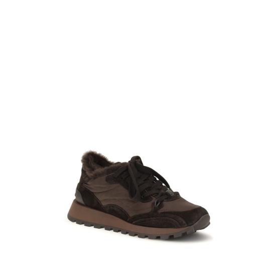 26FW 브루넬로 쿠치넬리 스니커즈 BRMZSFG3384C9795BB BROWN - BRUNELLO CUCINELLI