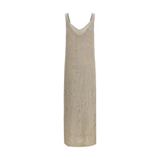 26SS 브루넬로 쿠치넬리 롱 원피스 BRMDT771A92C8925BB BEIGE - BRUNELLO CUCINELLI