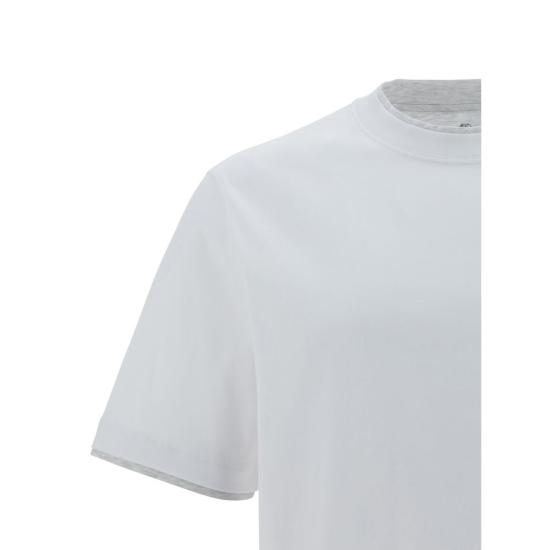 26FW 브루넬로 쿠치넬리 탑 BRM0B137427CW787BB WHITE - BRUNELLO CUCINELLI