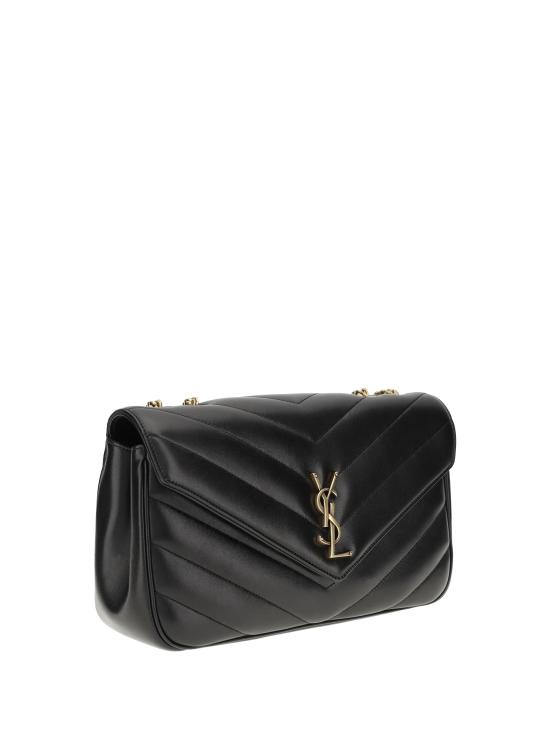 26FW 생로랑 루루 마틀라세 램스킨 미디움 숄더백 801439AAEAX 1000 BLACK - SAINT LAURENT