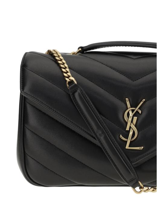 26FW 생로랑 루루 마틀라세 램스킨 미디움 숄더백 801439AAEAX 1000 BLACK - SAINT LAURENT