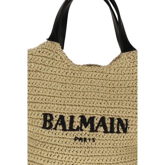 26FW 발망 토트백 BAHN1FA089TRAYGTEBB BEIGE - BALMAIN