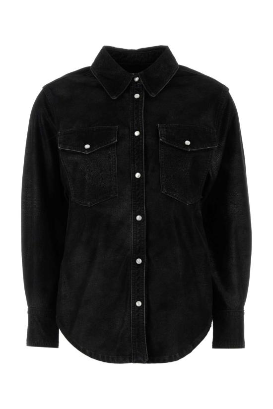 25FW 이자벨마랑에뚜왈 셔츠 CH0240FAC3B01E 01BK BLACK