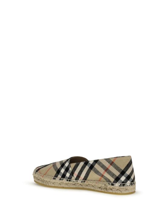 26SS 버버리 체크 뮤스 에스파드리유 8109180 B9368 BEIGE - BURBERRY