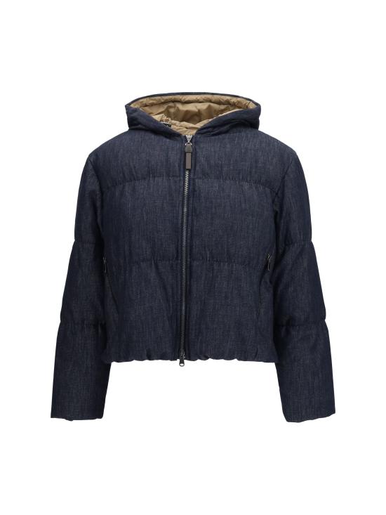 26SS 브루넬로 쿠치넬리 숏패딩 MB1257606 C001 NAVY