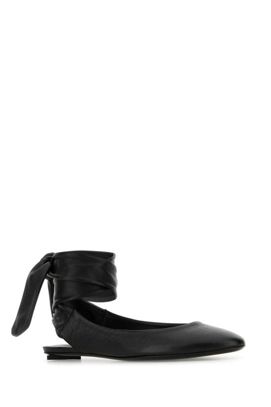 25FW 디 아티코 플랫 슈즈 242WSH00793LBT001AA 100 BLACK - THE ATTICO