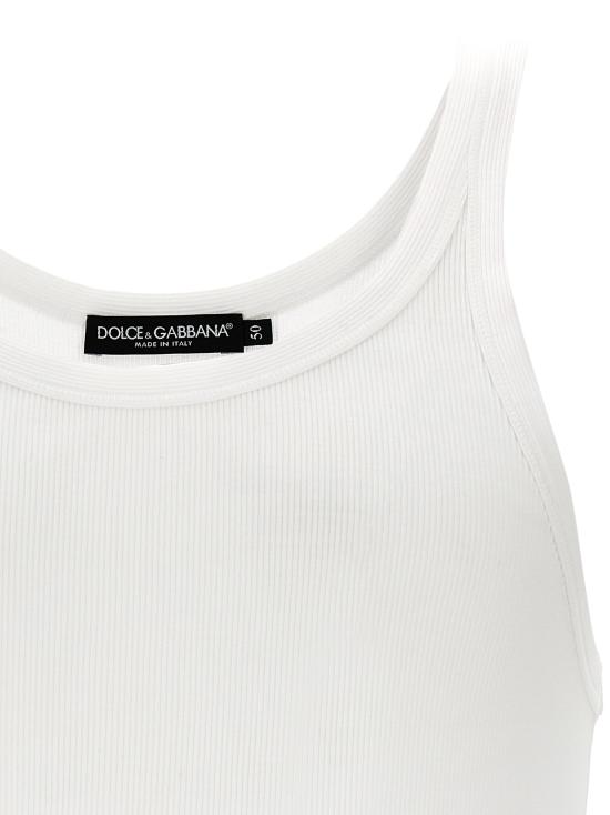  돌체앤가바나 민소매 티셔츠 DO285960BM WHITE - DOLCE & GABBANA
